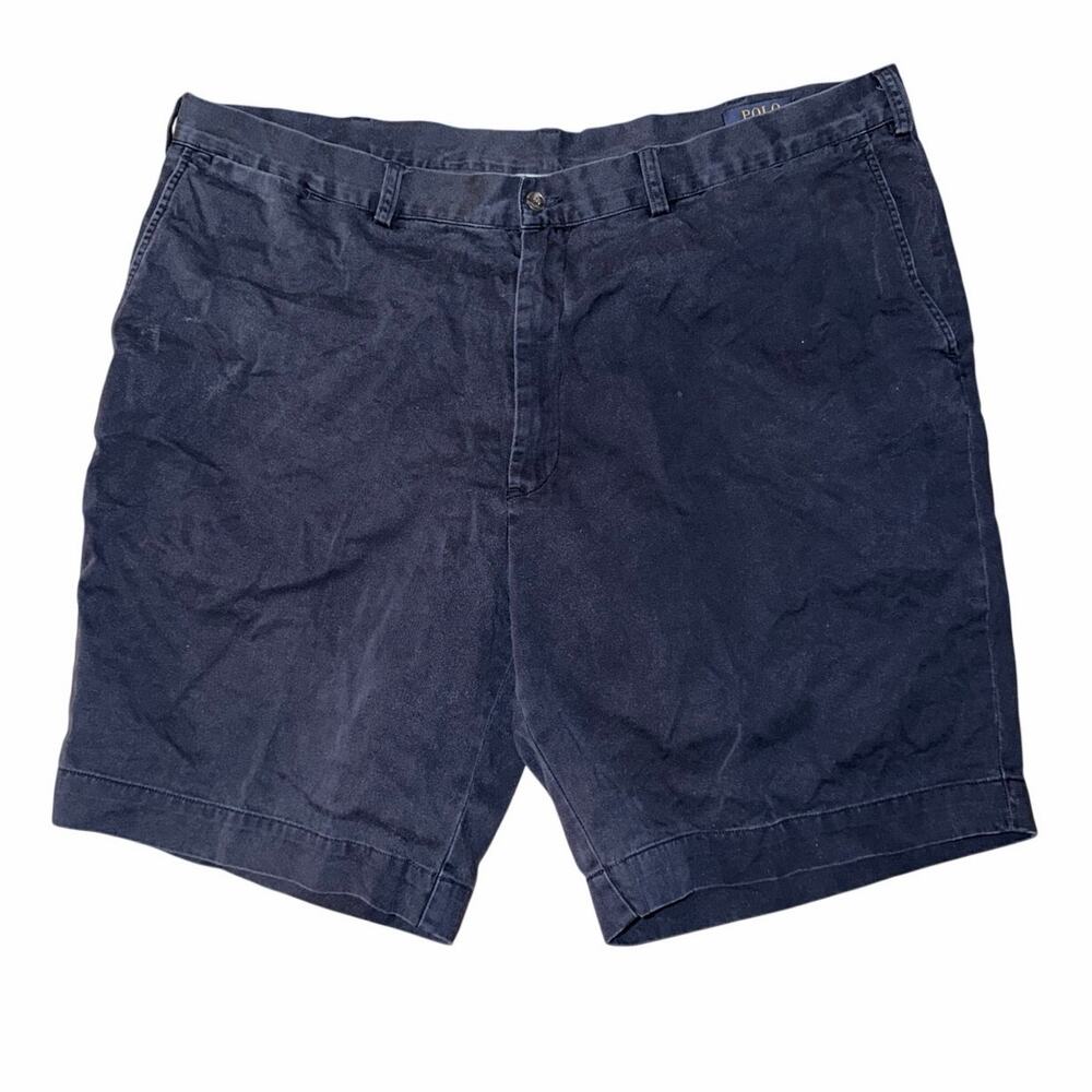 Polo Ralph Lauren navy blue Bermuda shorts men’s 44 preppy 100% cotton coastal